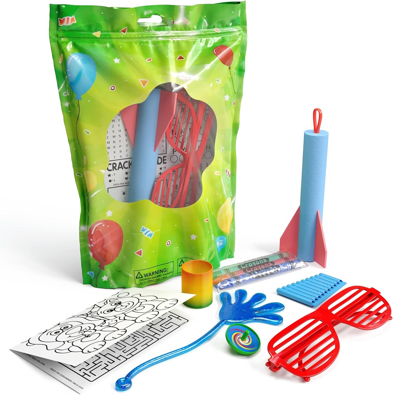 Premade Kids Birthday Party Favor Bags – 10 Pack Pre-Filled Goodie Bags with Fidget Toys & Small Toys, Fun Party Favors for Boys & Girls, Ready-to-Gift Treat Bags for Birthday Parties, Classroom Events & Celebrations